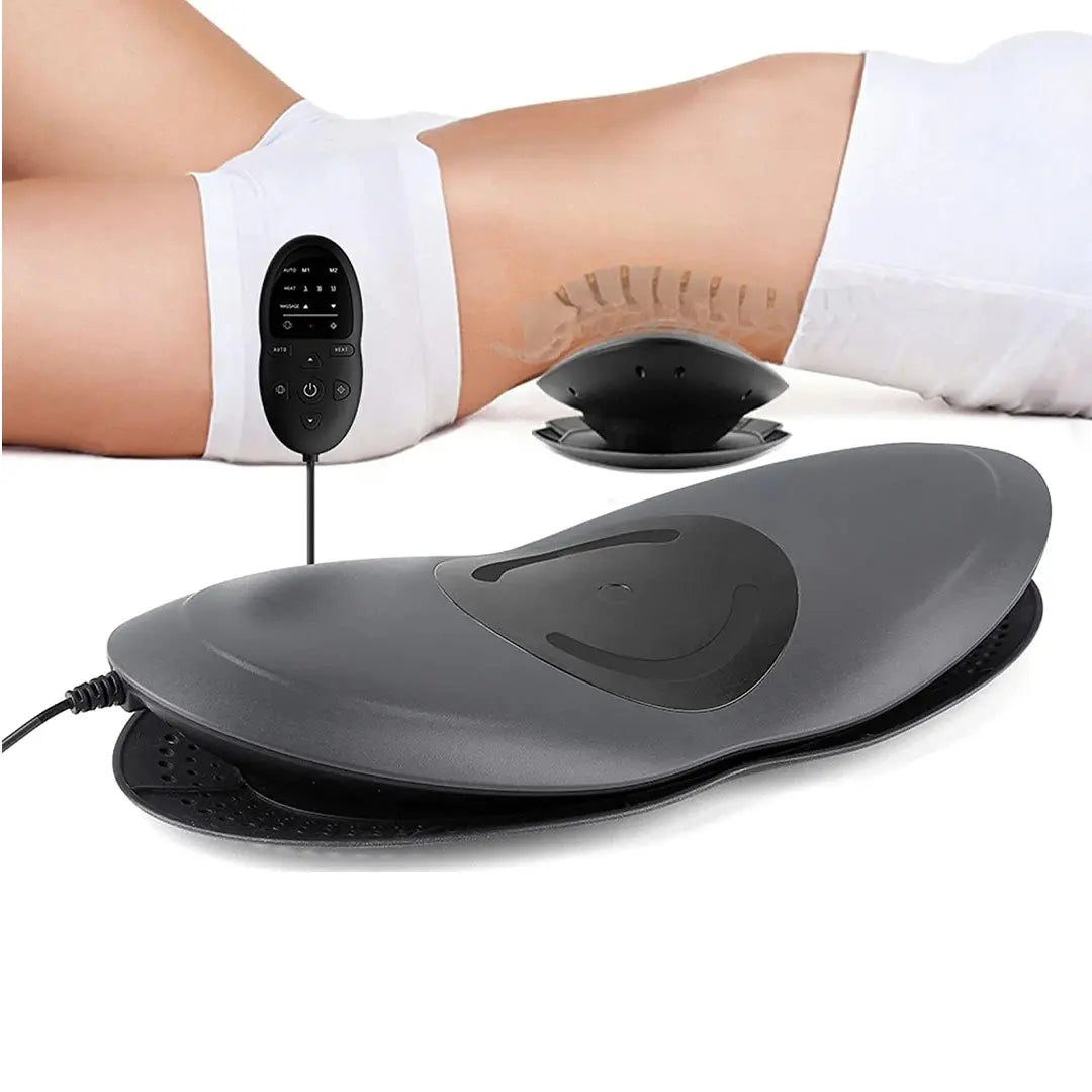 Electric lumbar support device designed for muscle comfort and relaxation
