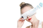 Portable eye massager with wireless Bluetooth connectivity and comfortable fit design