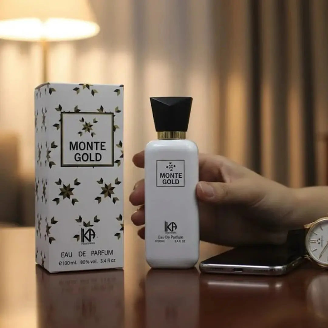 Monte Gold eau de parfum 100ML with elegant long lasting unisex luxury fragrance