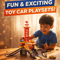 Fast Track Motor City racing arena car racing track set for exciting speed play