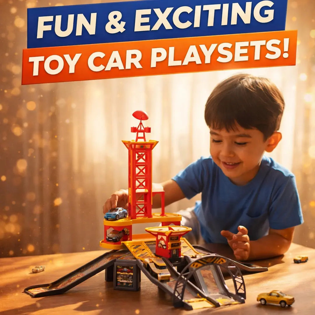 Fast Track Motor City racing arena car racing track set for exciting speed play