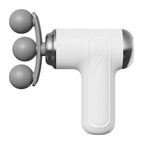 Light Age massage gun with multiple massage attachments for full body muscle care