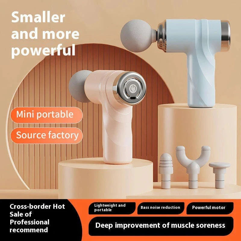 Light Age fascia massage gun with three-head massage design for muscle relaxation in UAE