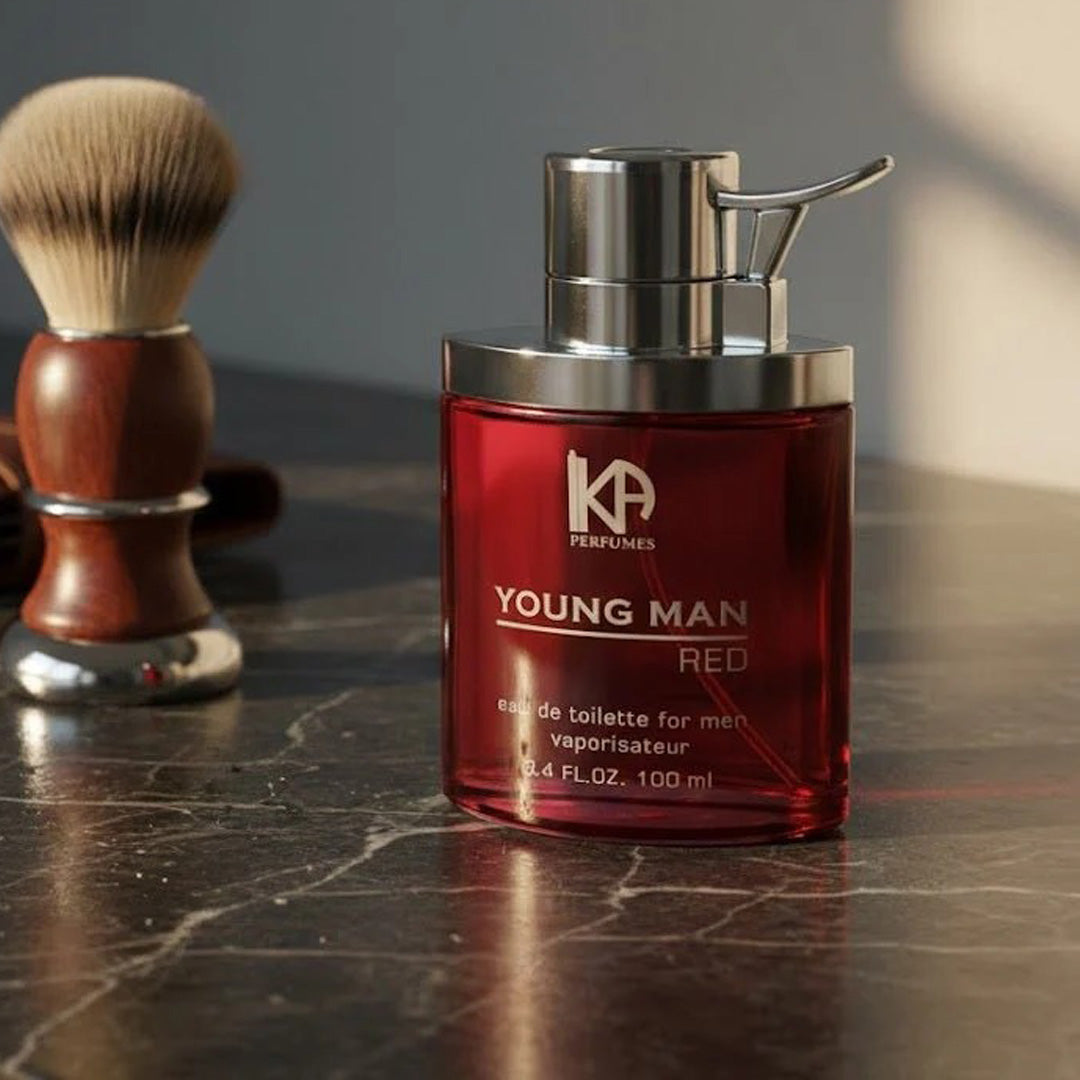Young Man Red Eau De Toilette 100ML for Men Fresh Long Lasting Everyday Fragrance