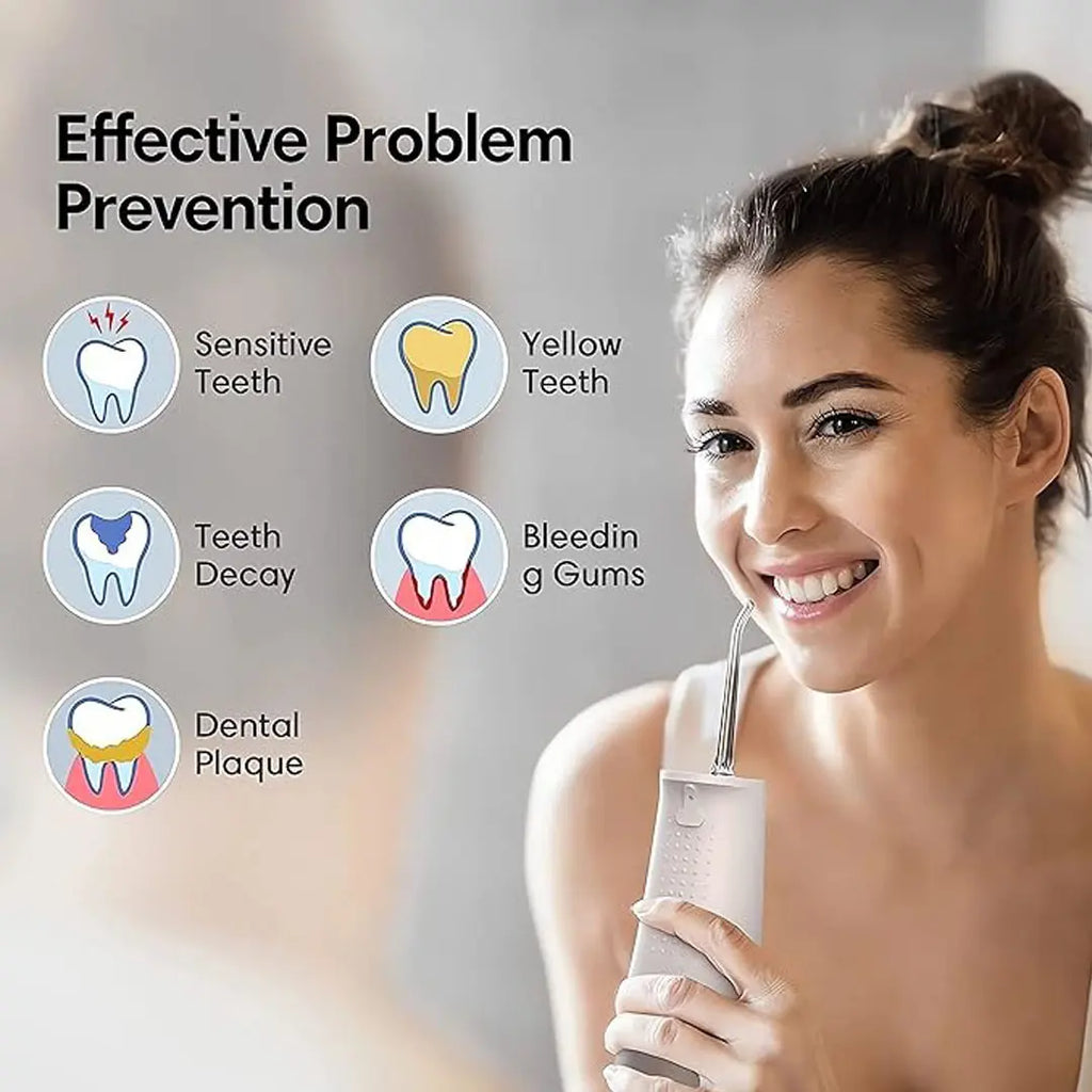 Electric water flosser for fresh breath and daily dental care support
