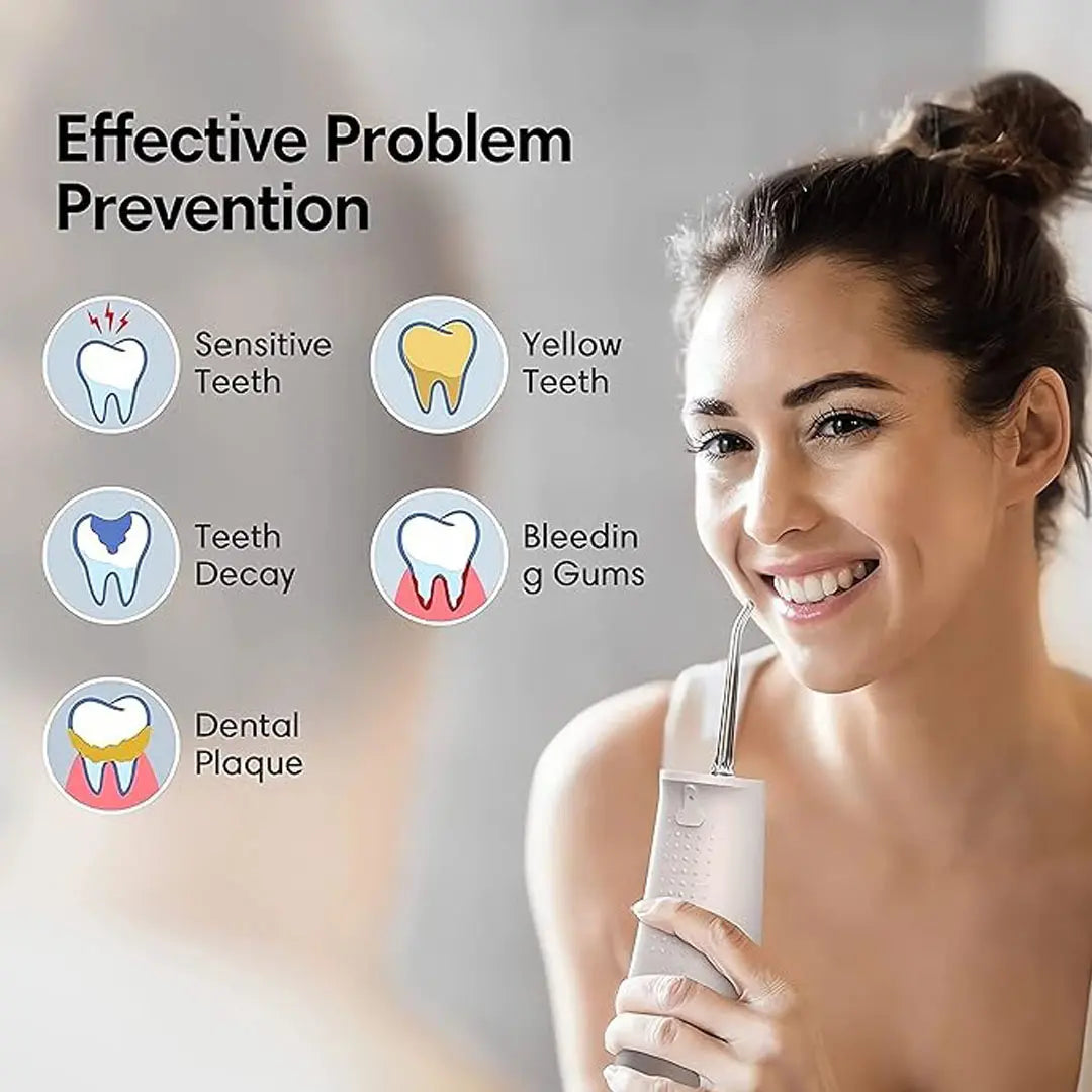 Electric water flosser for fresh breath and daily dental care support