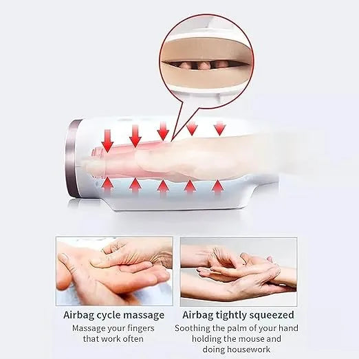 Electric hand massage machine designed to reduce fatigue and support daily hand recovery