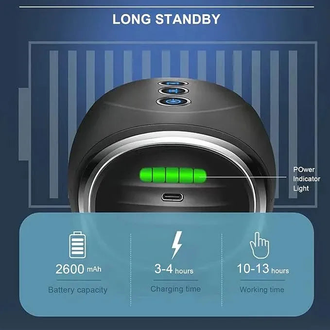 Wmark handheld massager with dual speed settings for customized comfort and recovery