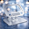 Soloffer aluminum laptop and tablet stand with 360 degree rotatable adjustable design