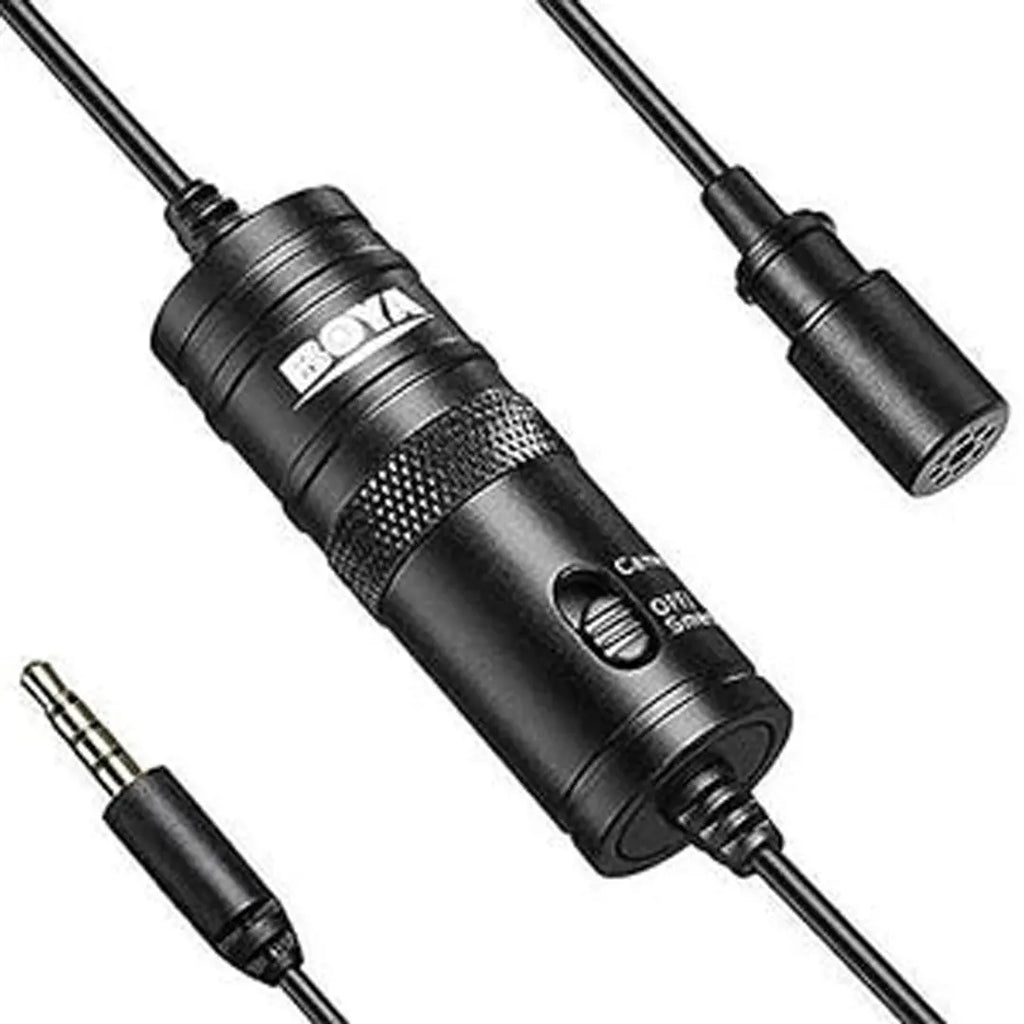 Universal 3.5mm BOYA microphone compatible with smartphone DSLR and laptop