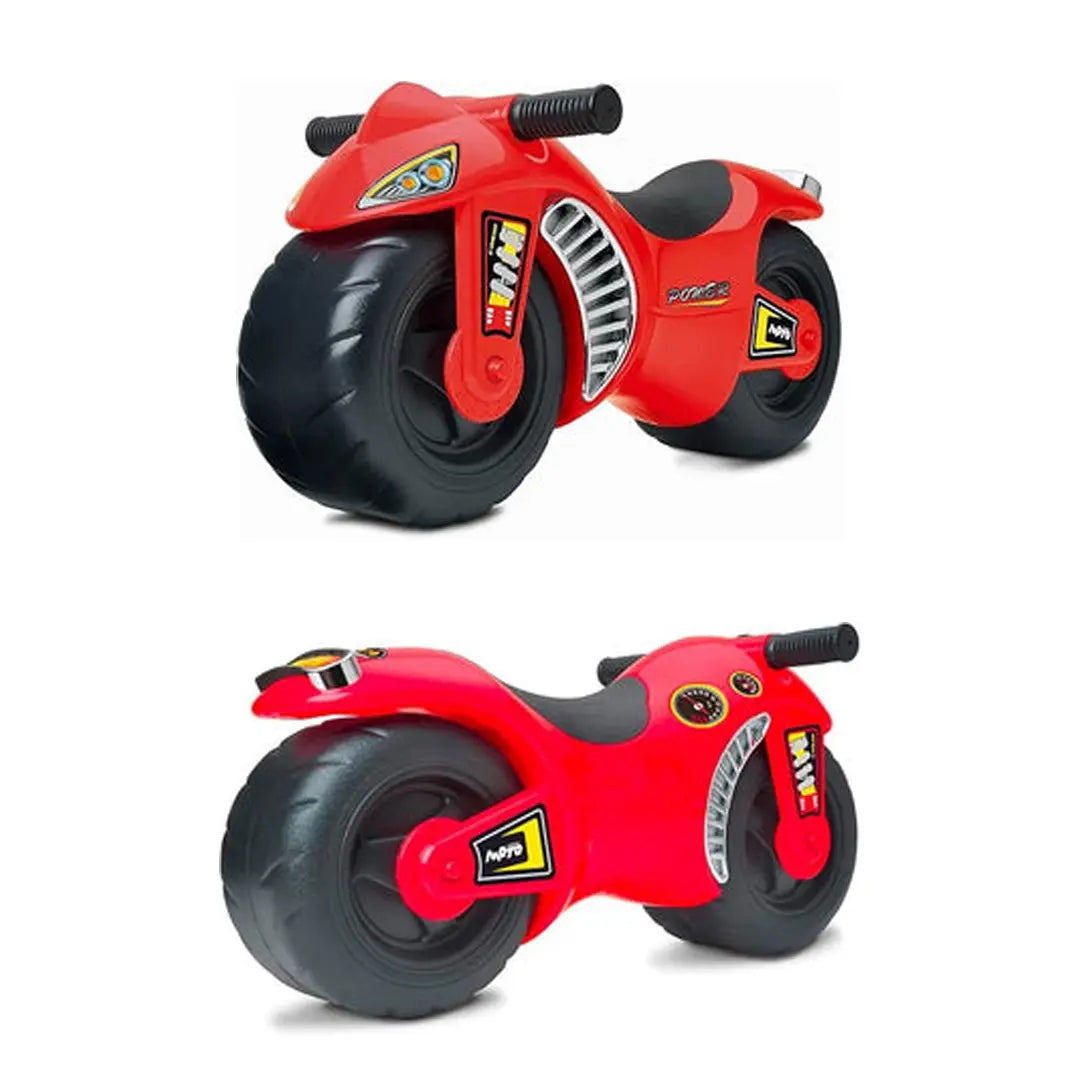 Toy motorcycle for children with strong wheels and realistic styling