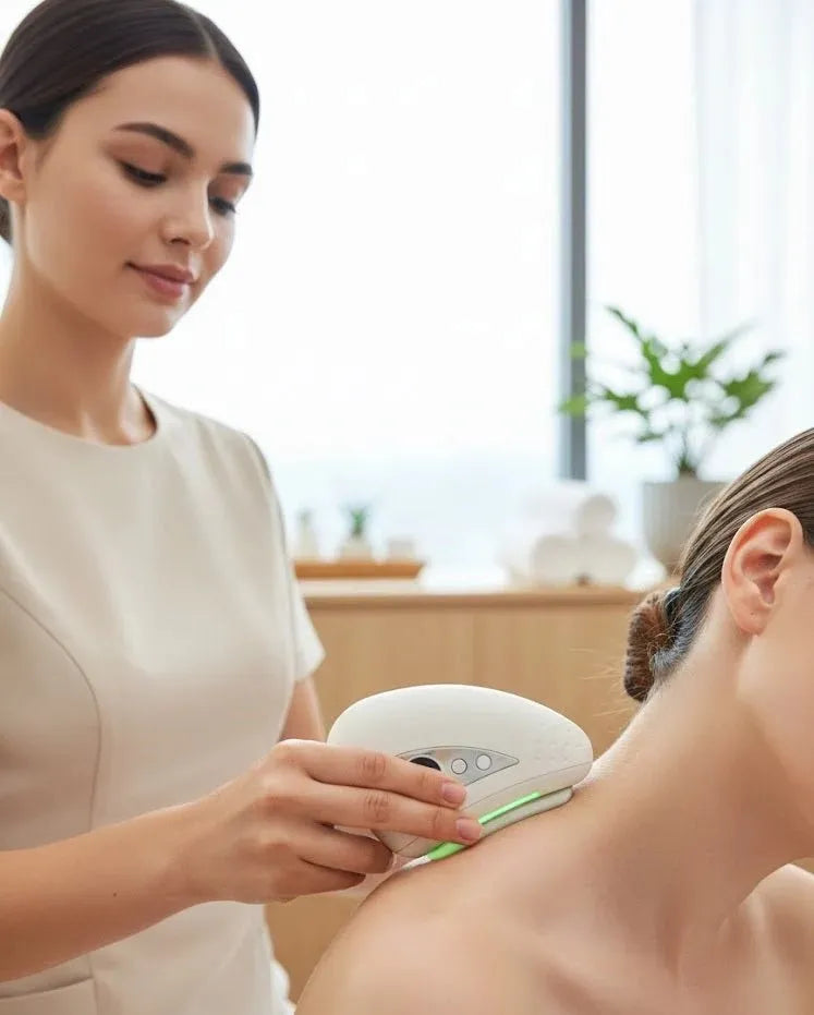 Electric scraping massage board designed for facial care muscle relaxation and daily wellness use