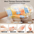 Portable hand massage device designed to relieve stiffness improve circulation and reduce fatigue