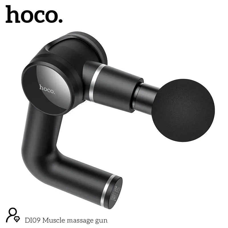 Muscle massage gun with four interchangeable heads for targeted deep tissue relaxation