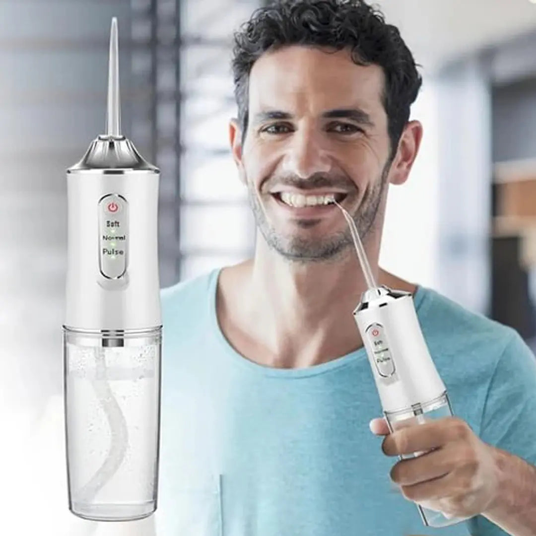 Portable oral irrigator water flosser for deep dental cleaning care