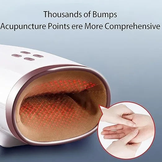 RelaxaTouch hand massager with air compression therapy for soothing hand relaxation and comfort