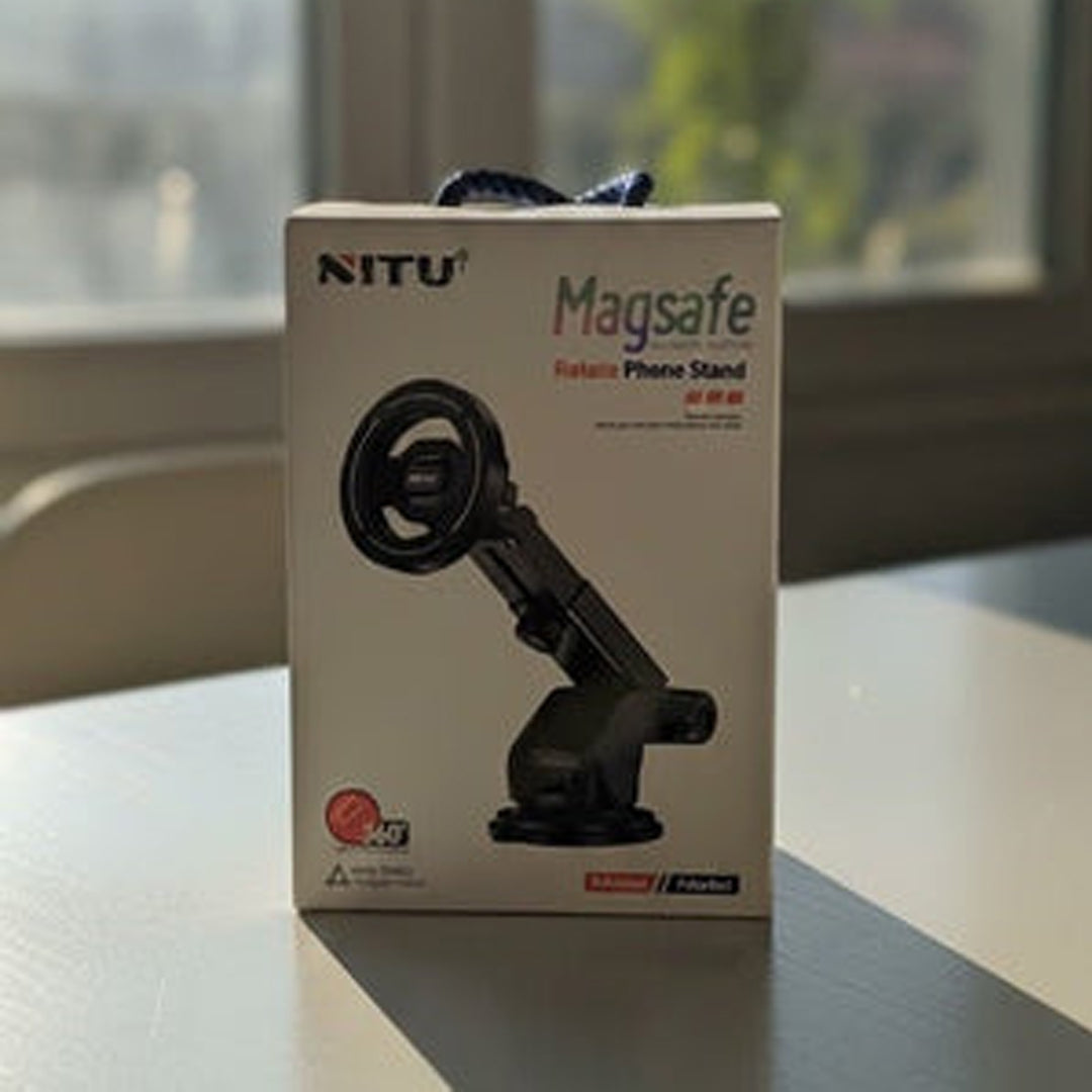 NITU MagSafe Magnetic Phone Stand  360° Rotating Holder with Suction