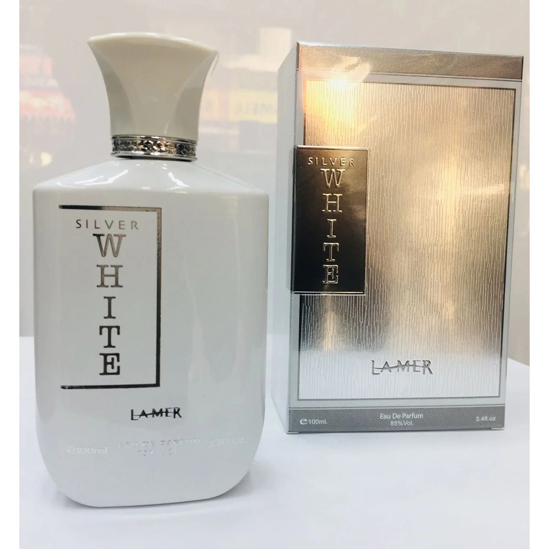 Silver White Perfume 100ml Fresh Floral Woody Long Lasting Unisex Fragrance