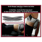 Back pain relief machine with pressure therapy and vibration support