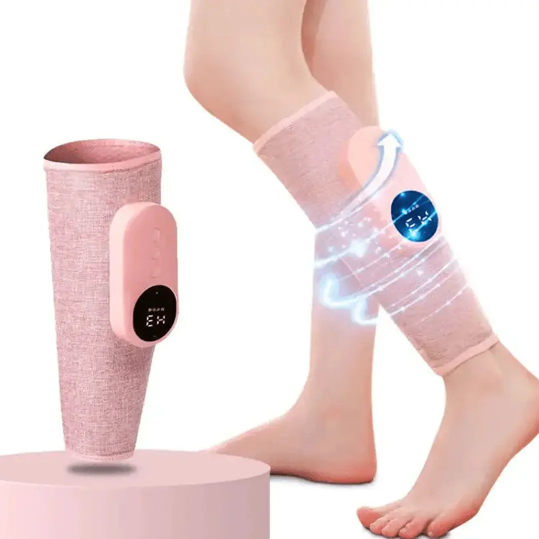 Adjustable calf massager designed to improve blood circulation and relaxation
