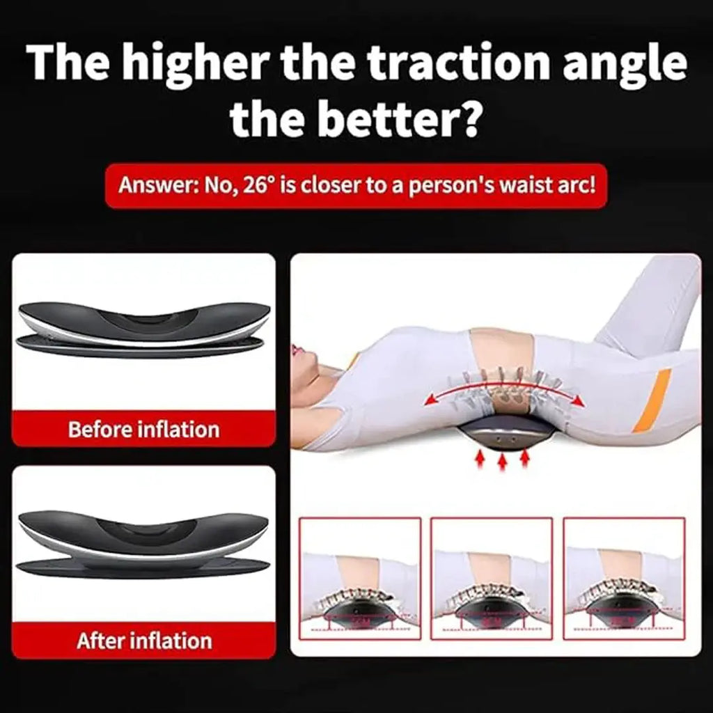 Portable back massage machine for reducing stiffness and improving comfort