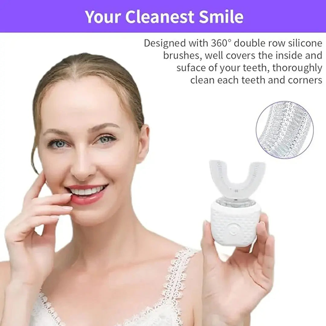 Automatic sonic cleaning device for healthier teeth and fresh breath