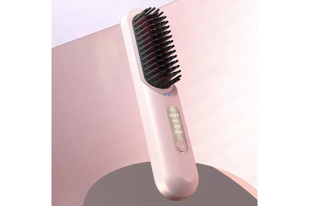 SmoothGlow hair straightener with three temperature levels for different hair types