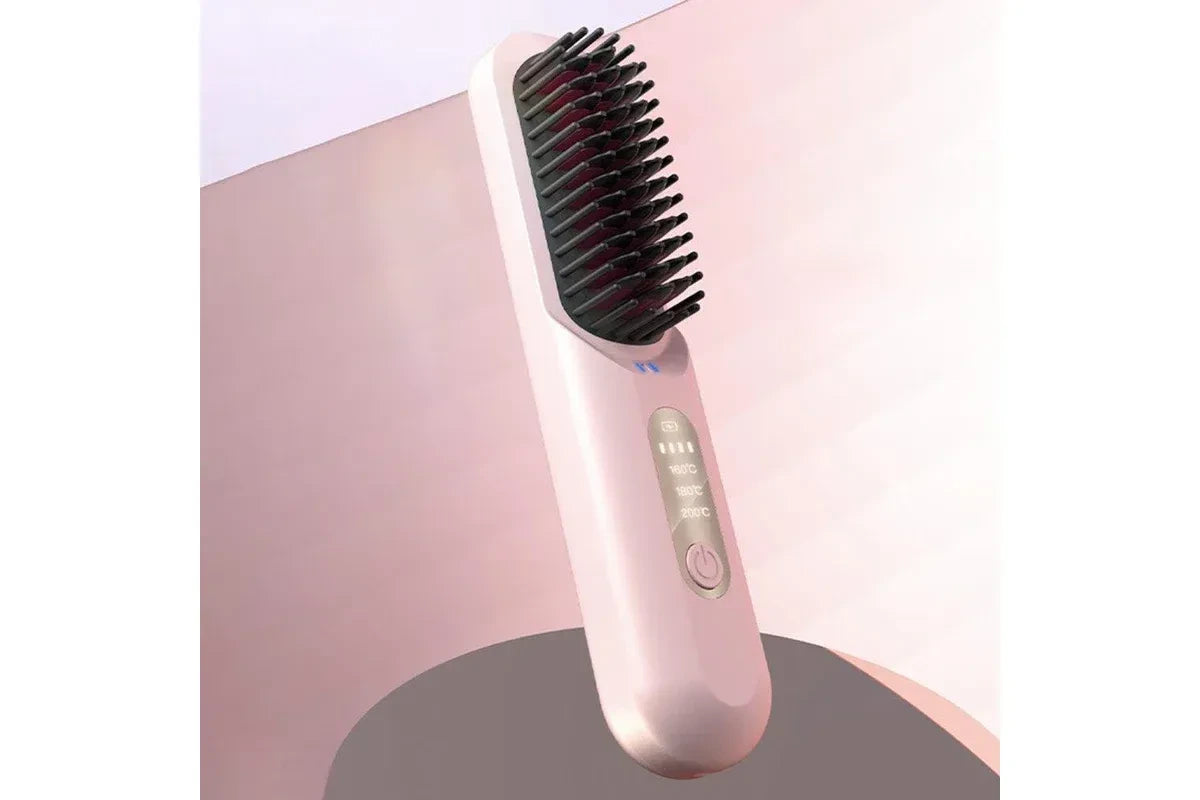 SmoothGlow hair straightener with three temperature levels for different hair types
