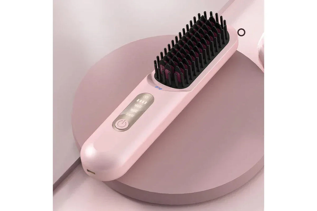 Digital hair styling comb for creating sleek smooth and manageable hairstyles