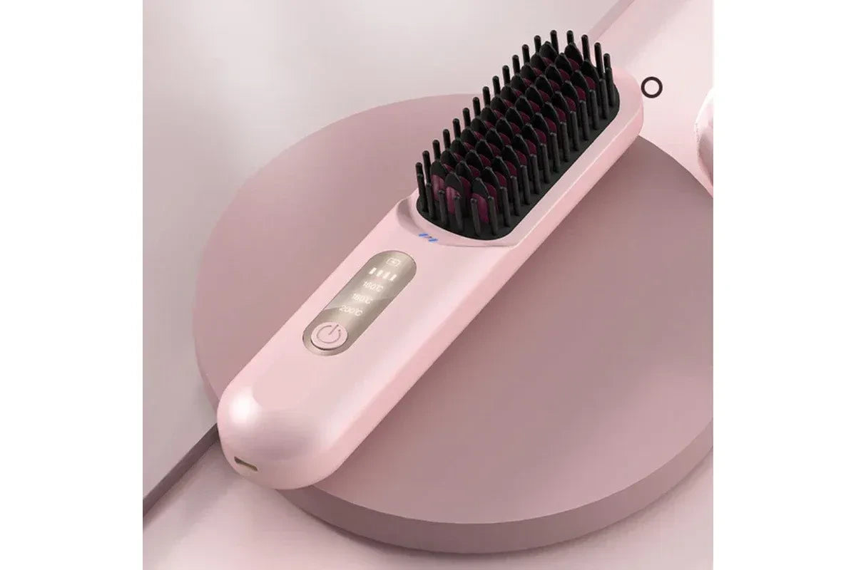 Digital hair styling comb for creating sleek smooth and manageable hairstyles