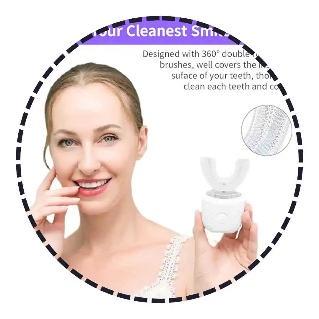 Ultrasonic teeth cleaner and electric whitening toothbrush device
