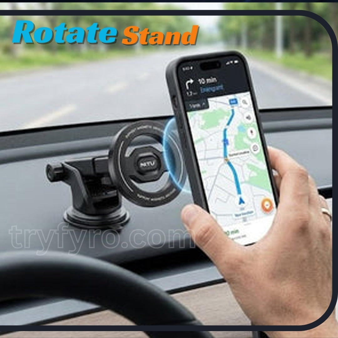 NITU MagSafe Magnetic Phone Stand  360° Rotating Holder with Suction