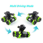 RC Stunt Tank Car with Water Bomb Launcher 4x4 Drift & 360° Spin Remote Control