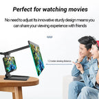 Portable mobile screen magnifier for hands free entertainment and clear display viewing