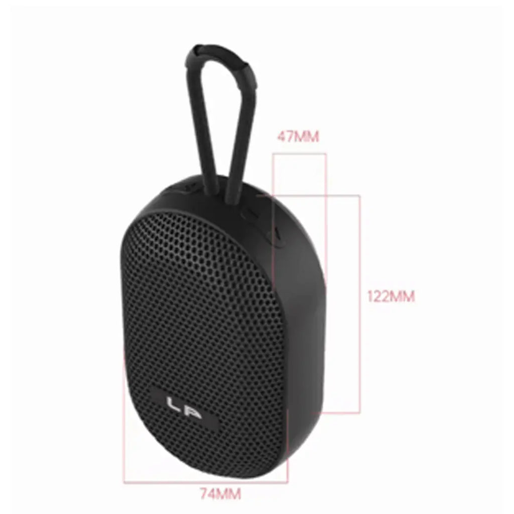 Compact portable speaker with 8W output for indoor and outdoor music use