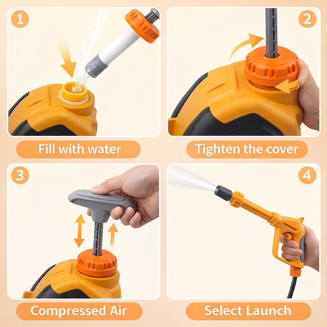 Car Wash Toy Set for Kids Interactive Car Cleaning Play set with Water Spray & Spinning Brushes