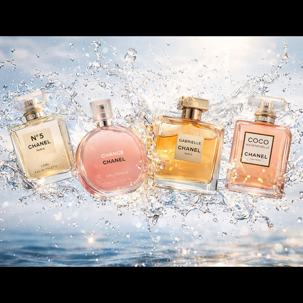 Chanel mini perfume set 4x25ml with elegant women fragrance collection