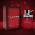 Young Man Red eau de toilette 100ML with fresh long lasting fragrance for men