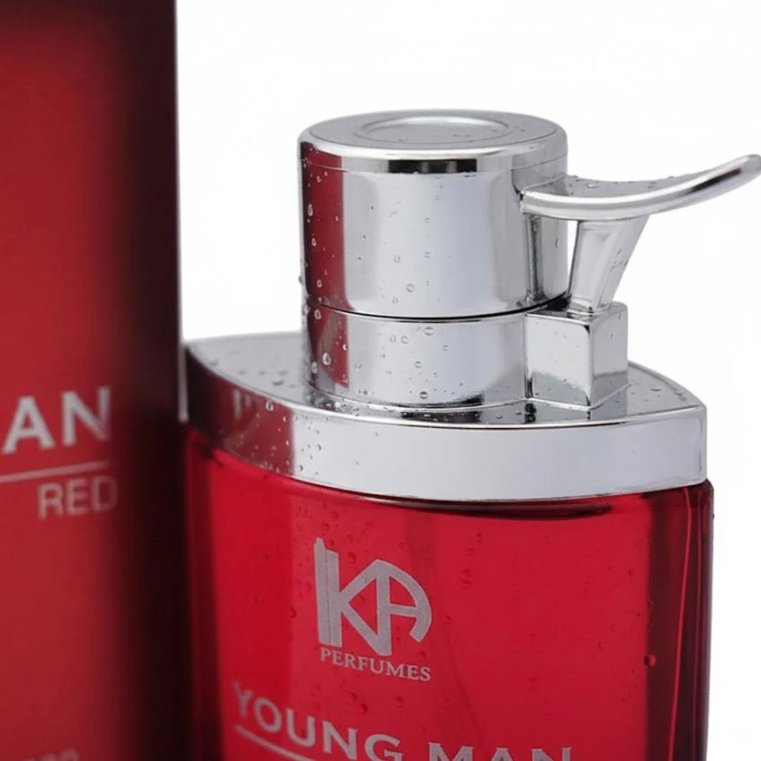 Young Man Red Eau De Toilette 100ML for Men Fresh Long Lasting Everyday Fragrance